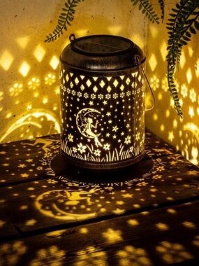 Solar Fairy Lanterns 2 Pack Waterproof Hanging Outdoor Lights